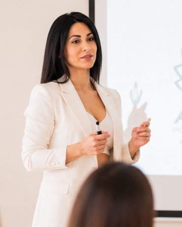 Vanessa Castro durante una lezione dell'Academy